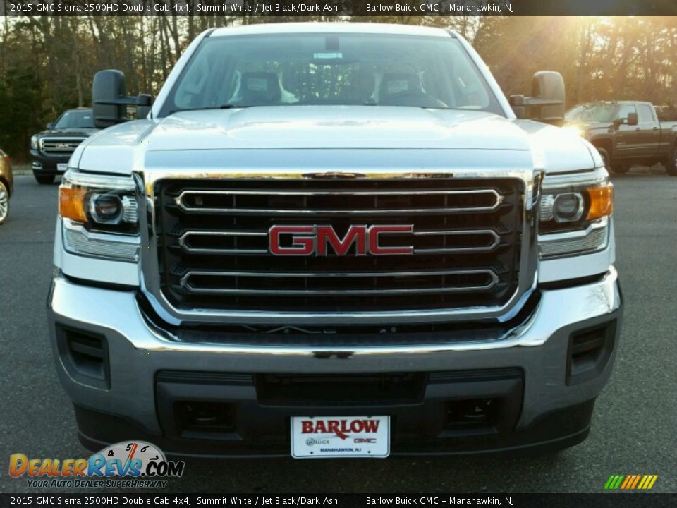 2015 GMC Sierra 2500HD Double Cab 4x4 Summit White / Jet Black/Dark Ash Photo #2