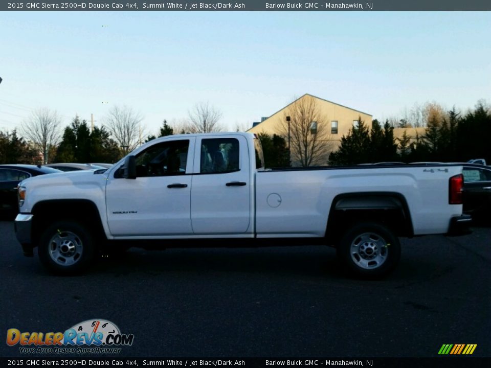2015 GMC Sierra 2500HD Double Cab 4x4 Summit White / Jet Black/Dark Ash Photo #3