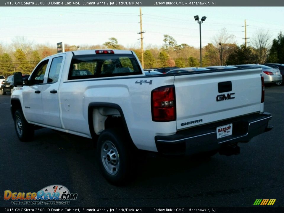 2015 GMC Sierra 2500HD Double Cab 4x4 Summit White / Jet Black/Dark Ash Photo #4