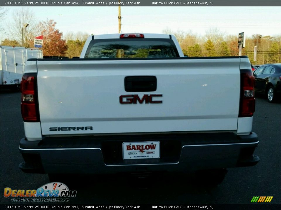 2015 GMC Sierra 2500HD Double Cab 4x4 Summit White / Jet Black/Dark Ash Photo #5