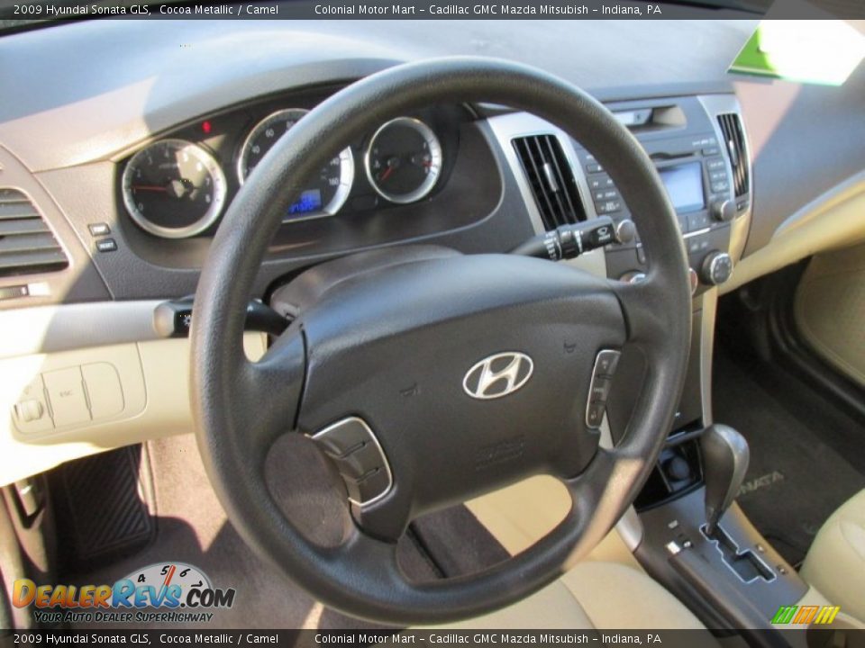 2009 Hyundai Sonata GLS Cocoa Metallic / Camel Photo #15