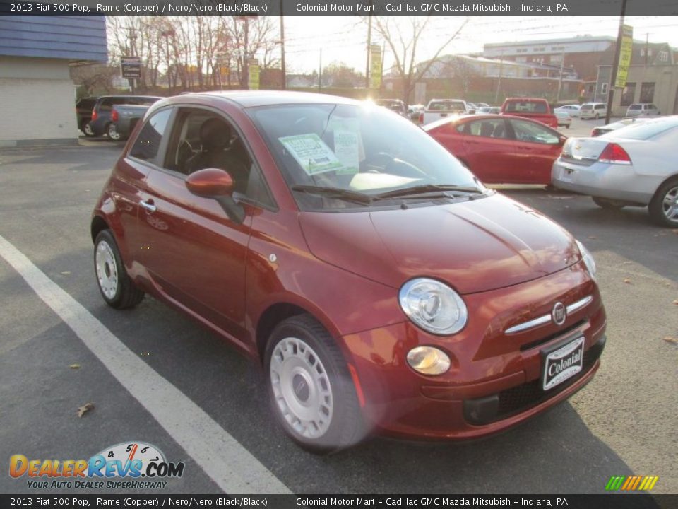 Front 3/4 View of 2013 Fiat 500 Pop Photo #7