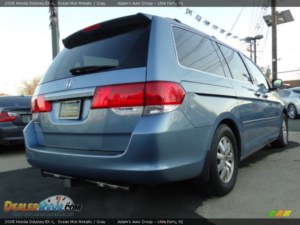 2008 Honda Odyssey EX-L Ocean Mist Metallic / Gray Photo #4