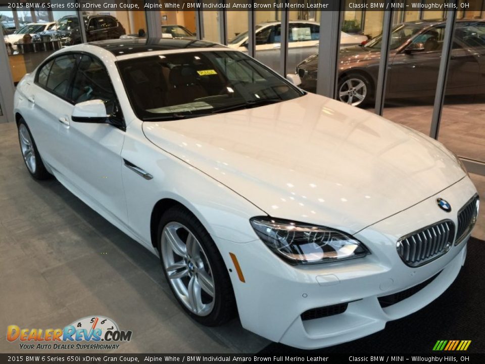 Front 3/4 View of 2015 BMW 6 Series 650i xDrive Gran Coupe Photo #1