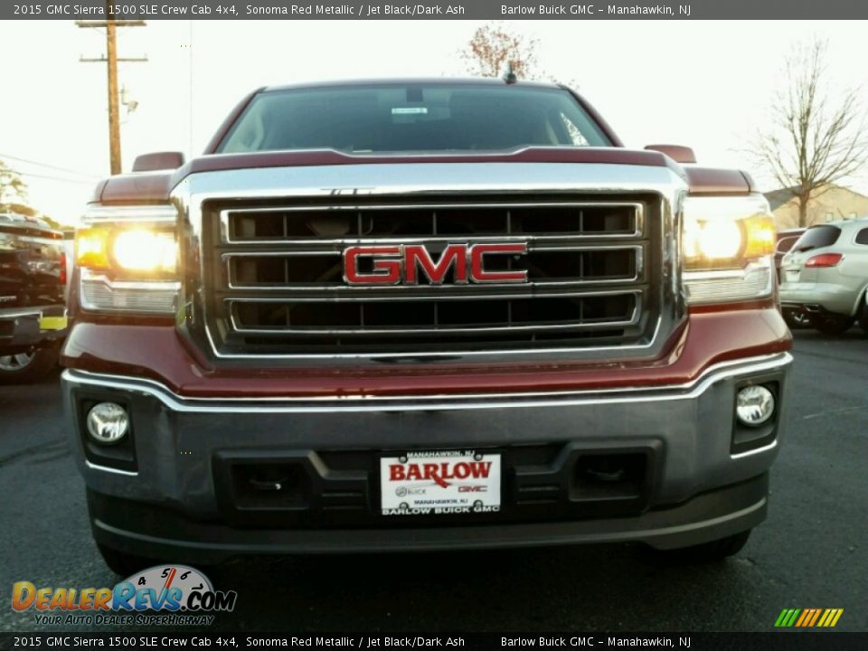 2015 GMC Sierra 1500 SLE Crew Cab 4x4 Sonoma Red Metallic / Jet Black/Dark Ash Photo #2