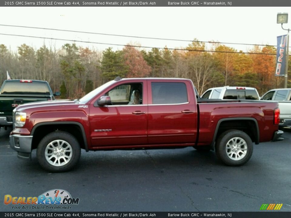 2015 GMC Sierra 1500 SLE Crew Cab 4x4 Sonoma Red Metallic / Jet Black/Dark Ash Photo #3