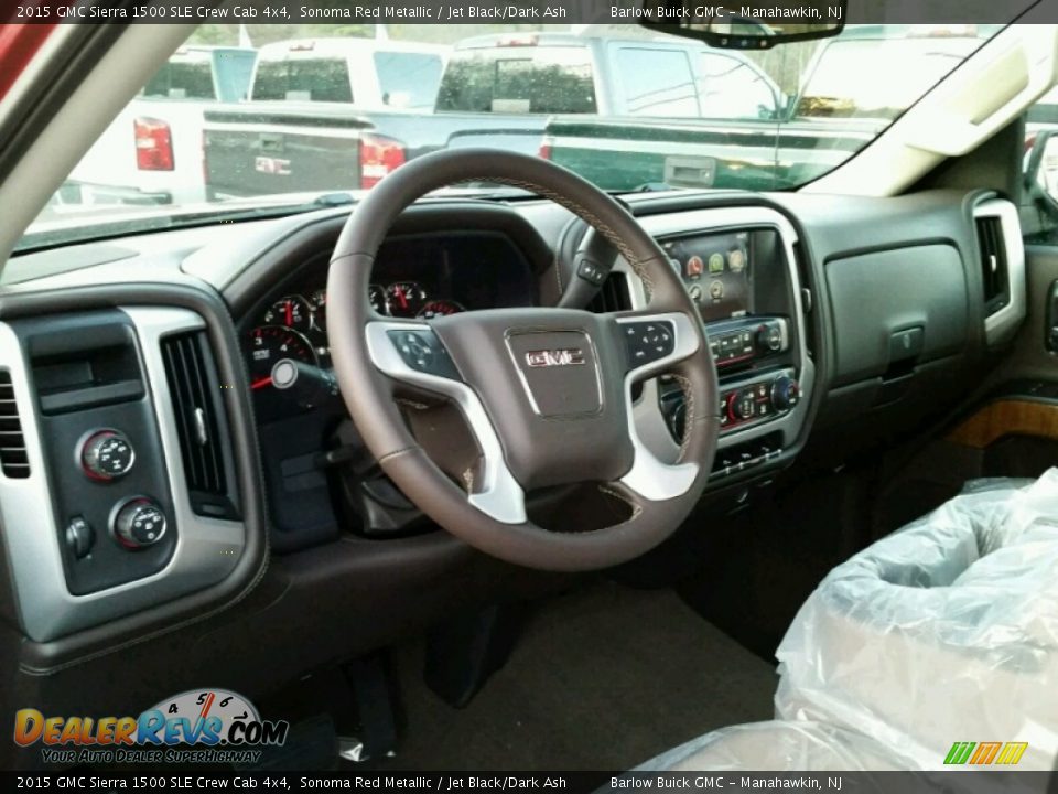 2015 GMC Sierra 1500 SLE Crew Cab 4x4 Sonoma Red Metallic / Jet Black/Dark Ash Photo #7