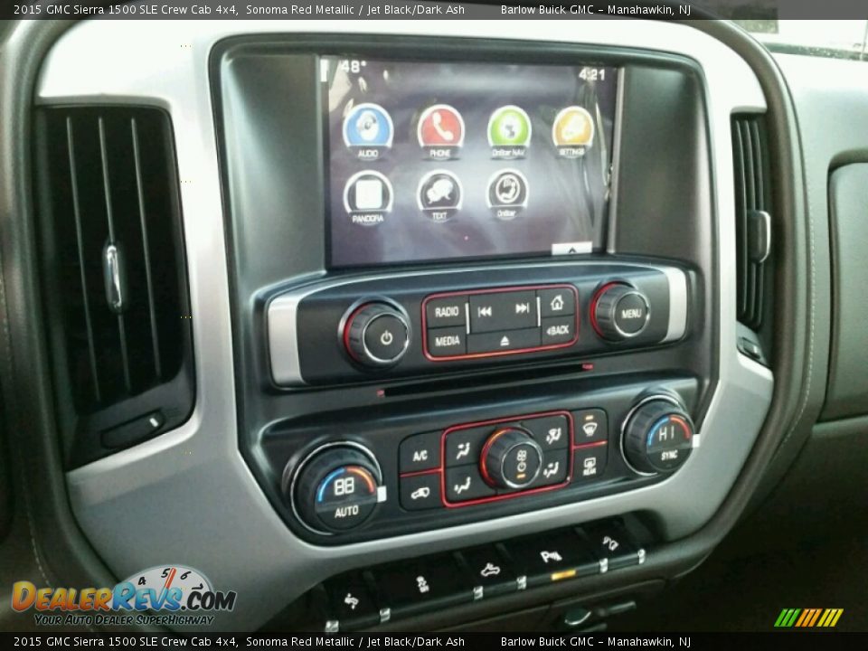 2015 GMC Sierra 1500 SLE Crew Cab 4x4 Sonoma Red Metallic / Jet Black/Dark Ash Photo #10
