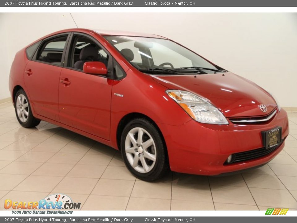 2007 Toyota Prius Hybrid Touring Barcelona Red Metallic / Dark Gray Photo #1