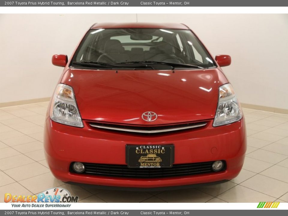 2007 Toyota Prius Hybrid Touring Barcelona Red Metallic / Dark Gray Photo #2