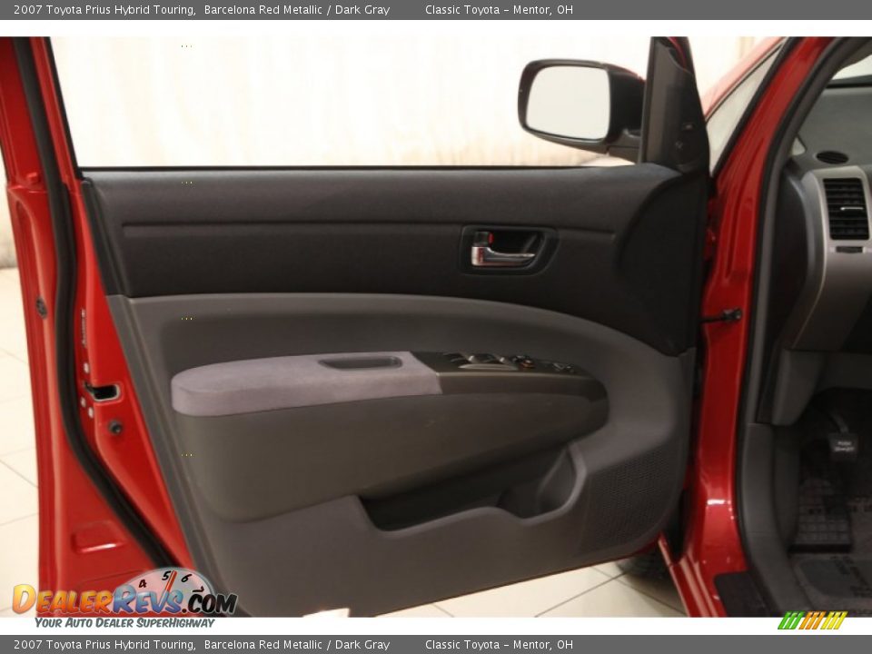 2007 Toyota Prius Hybrid Touring Barcelona Red Metallic / Dark Gray Photo #4