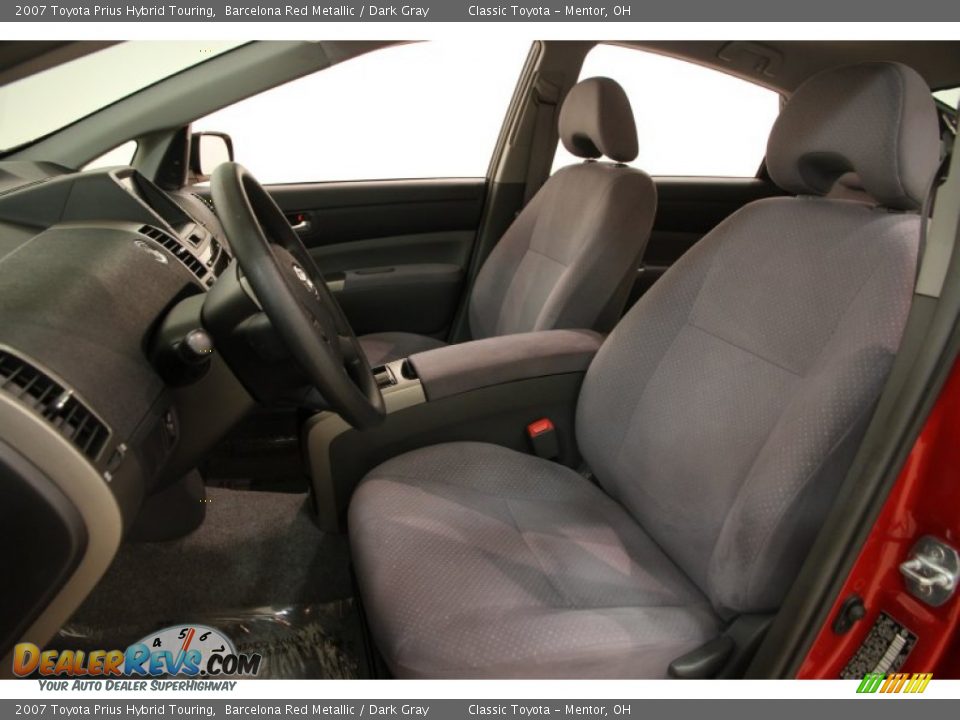 2007 Toyota Prius Hybrid Touring Barcelona Red Metallic / Dark Gray Photo #5