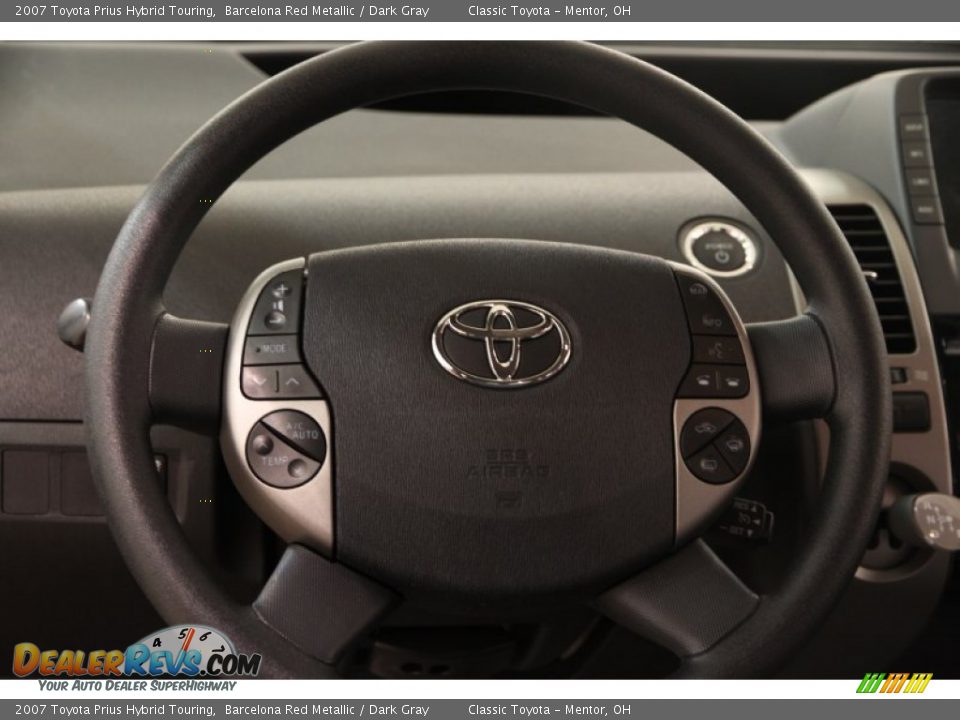 2007 Toyota Prius Hybrid Touring Barcelona Red Metallic / Dark Gray Photo #6