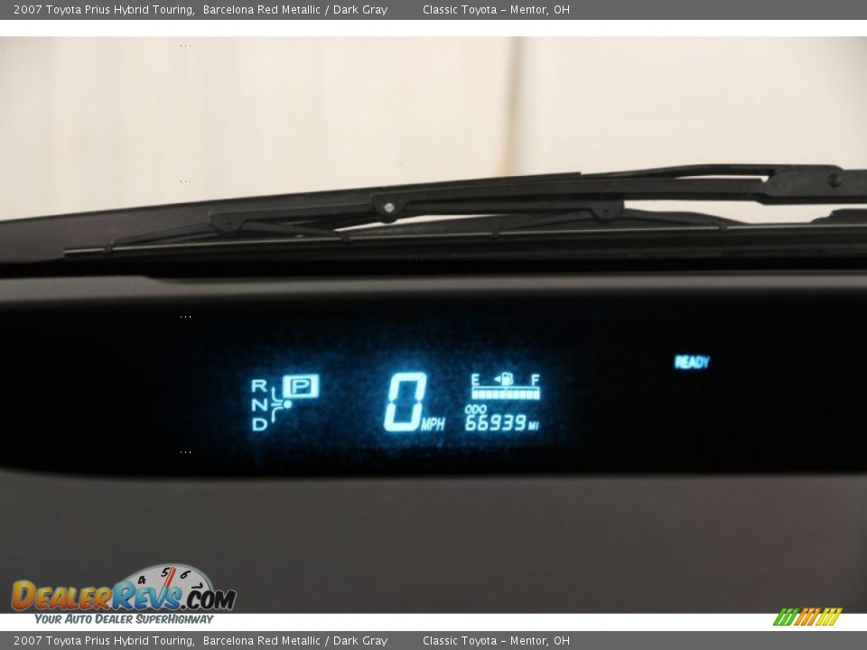 2007 Toyota Prius Hybrid Touring Barcelona Red Metallic / Dark Gray Photo #7