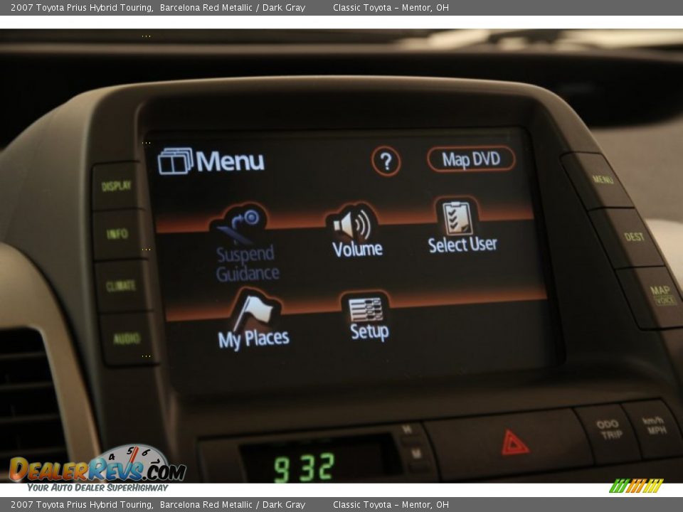 2007 Toyota Prius Hybrid Touring Barcelona Red Metallic / Dark Gray Photo #12