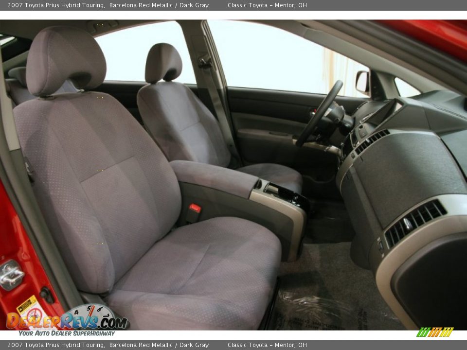 2007 Toyota Prius Hybrid Touring Barcelona Red Metallic / Dark Gray Photo #15