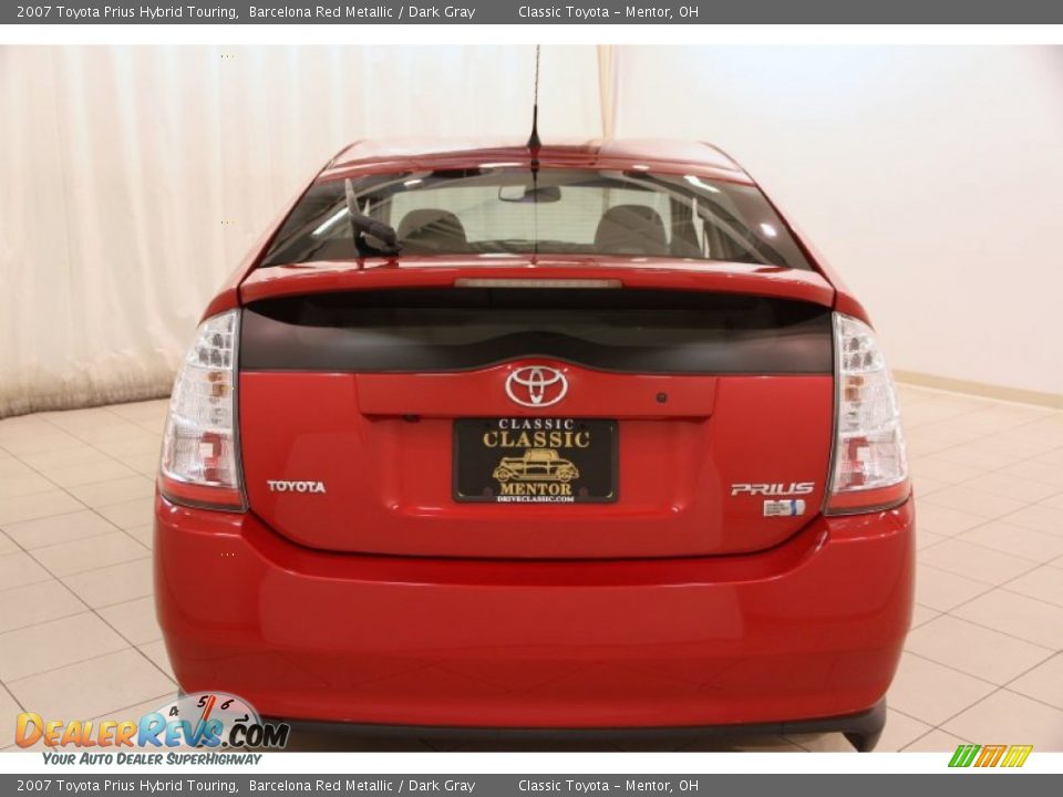 2007 Toyota Prius Hybrid Touring Barcelona Red Metallic / Dark Gray Photo #18