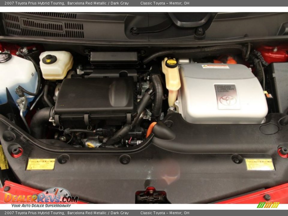 2007 Toyota Prius Hybrid Touring Barcelona Red Metallic / Dark Gray Photo #19