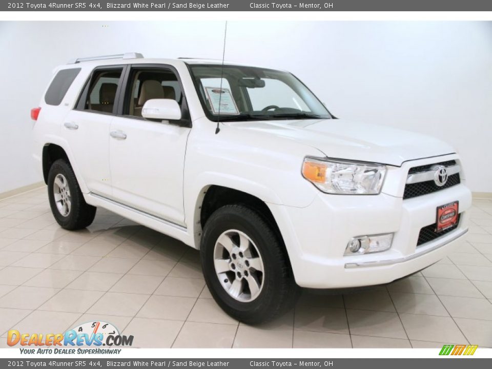 2012 Toyota 4Runner SR5 4x4 Blizzard White Pearl / Sand Beige Leather Photo #1