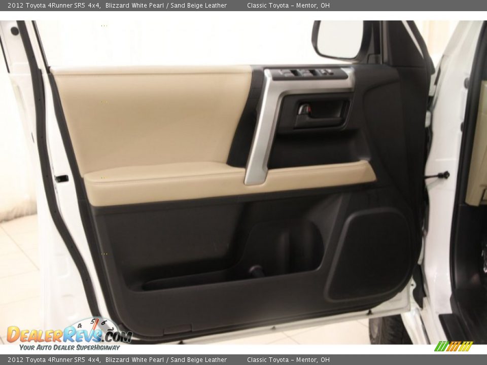 2012 Toyota 4Runner SR5 4x4 Blizzard White Pearl / Sand Beige Leather Photo #4