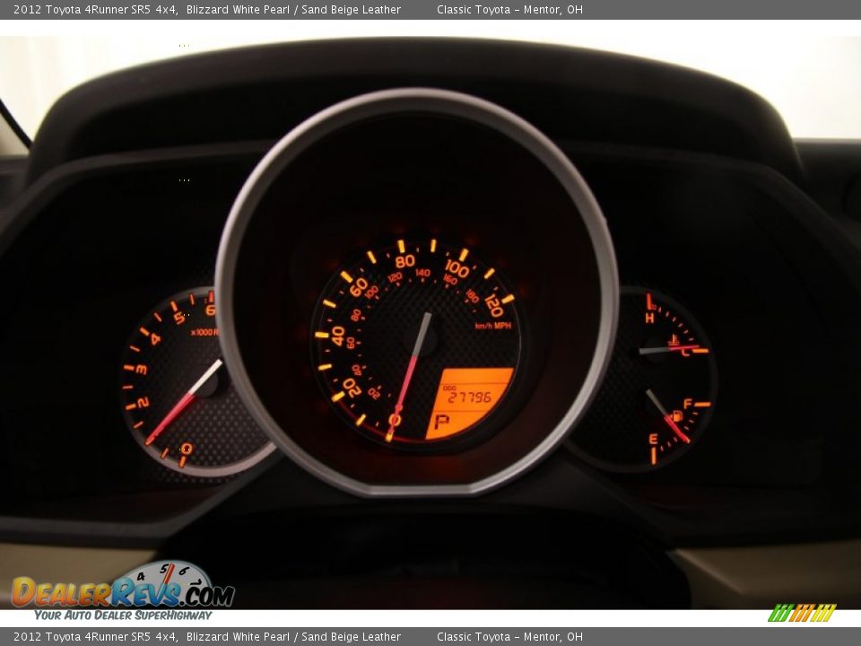 2012 Toyota 4Runner SR5 4x4 Blizzard White Pearl / Sand Beige Leather Photo #7