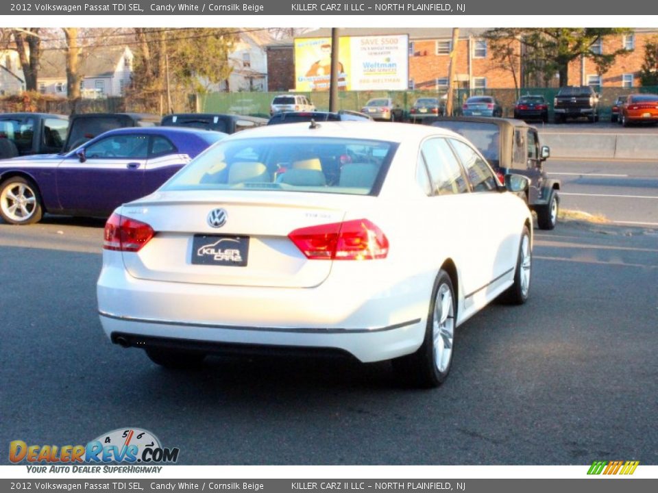 2012 Volkswagen Passat TDI SEL Candy White / Cornsilk Beige Photo #7