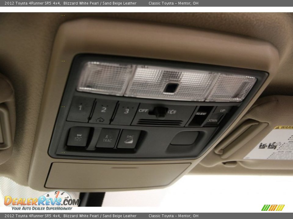 2012 Toyota 4Runner SR5 4x4 Blizzard White Pearl / Sand Beige Leather Photo #8