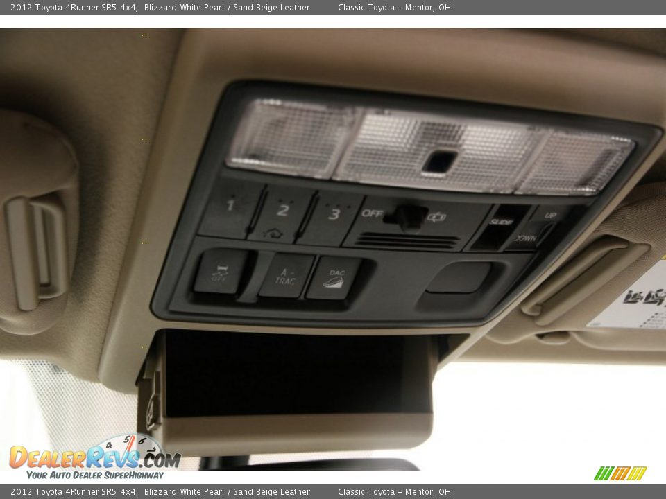 2012 Toyota 4Runner SR5 4x4 Blizzard White Pearl / Sand Beige Leather Photo #9