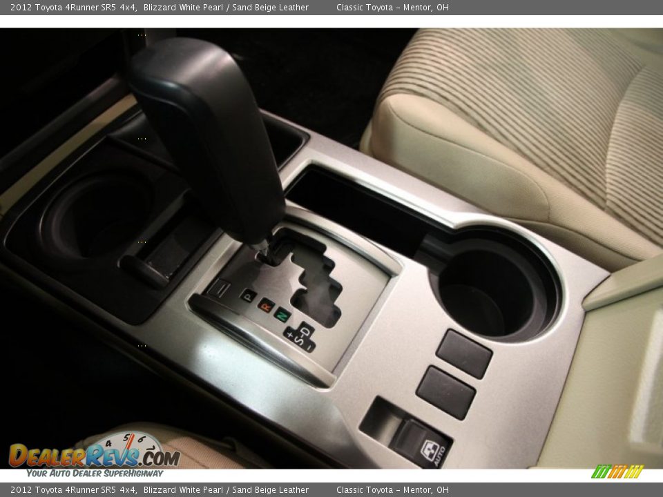 2012 Toyota 4Runner SR5 4x4 Blizzard White Pearl / Sand Beige Leather Photo #17