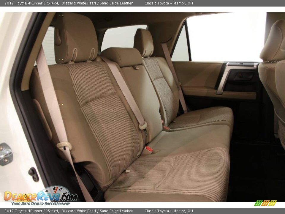 2012 Toyota 4Runner SR5 4x4 Blizzard White Pearl / Sand Beige Leather Photo #19