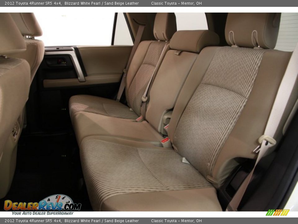 2012 Toyota 4Runner SR5 4x4 Blizzard White Pearl / Sand Beige Leather Photo #20