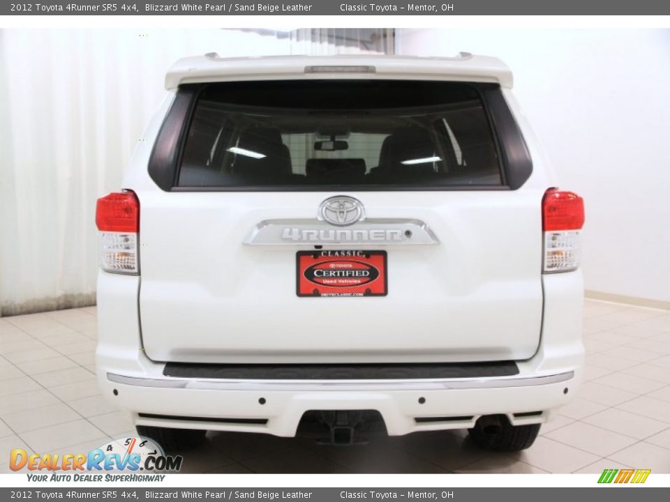 2012 Toyota 4Runner SR5 4x4 Blizzard White Pearl / Sand Beige Leather Photo #21