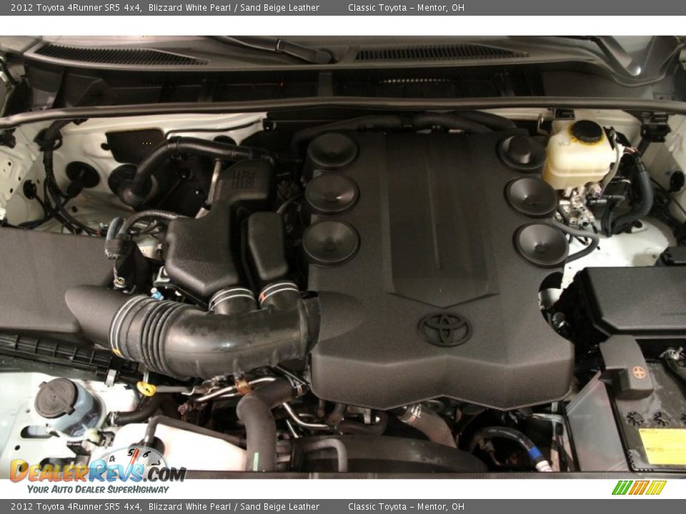 2012 Toyota 4Runner SR5 4x4 Blizzard White Pearl / Sand Beige Leather Photo #22