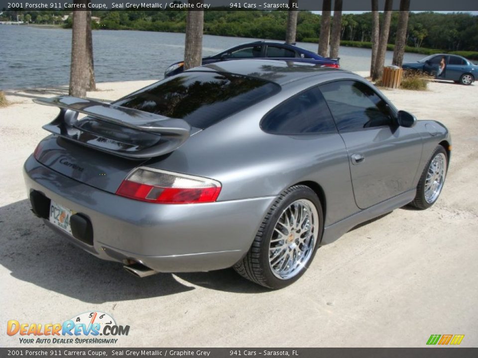 2001 Porsche 911 Carrera Coupe Seal Grey Metallic / Graphite Grey Photo #7