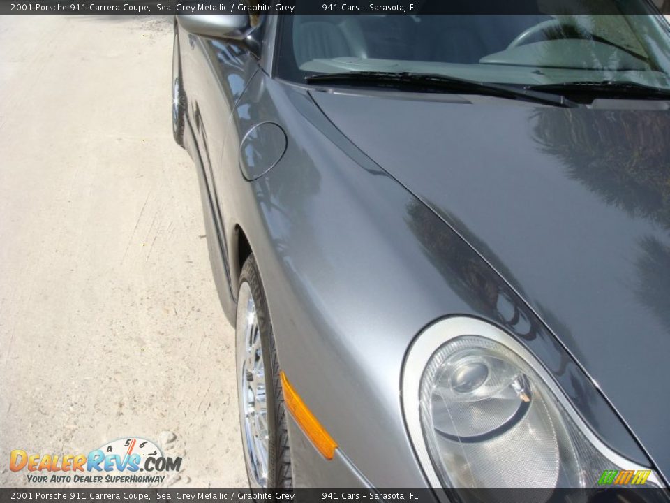 2001 Porsche 911 Carrera Coupe Seal Grey Metallic / Graphite Grey Photo #9