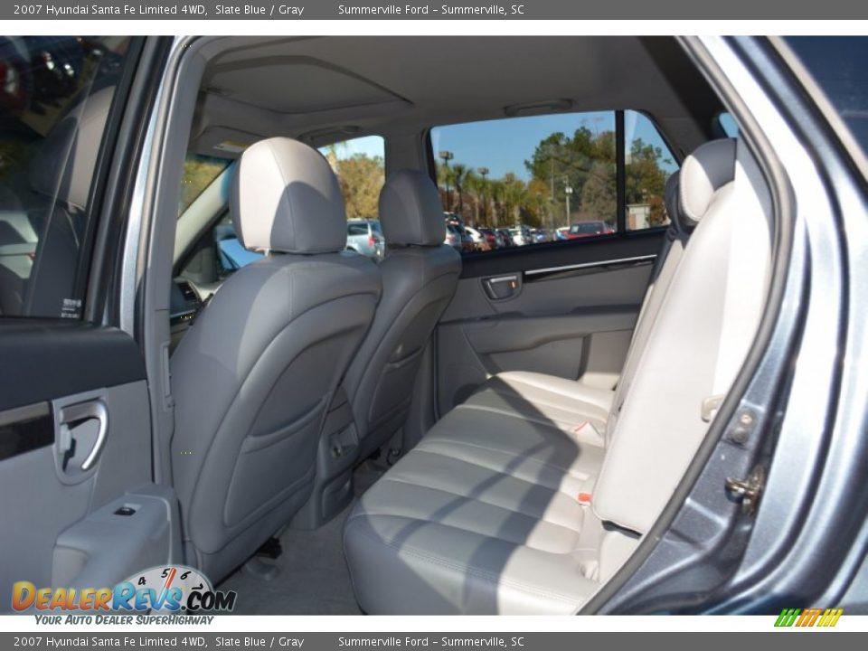 2007 Hyundai Santa Fe Limited 4WD Slate Blue / Gray Photo #10
