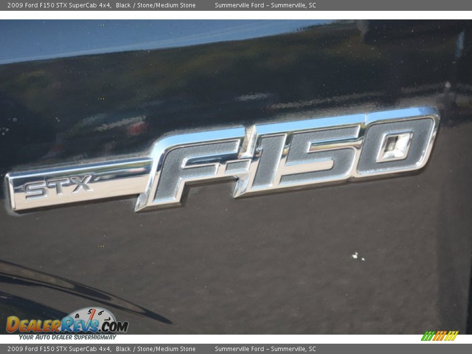 2009 Ford F150 STX SuperCab 4x4 Black / Stone/Medium Stone Photo #20
