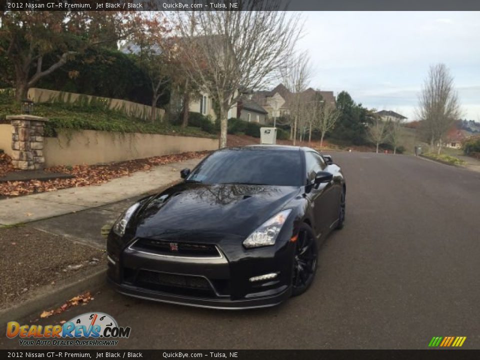 2012 Nissan GT-R Premium Jet Black / Black Photo #1