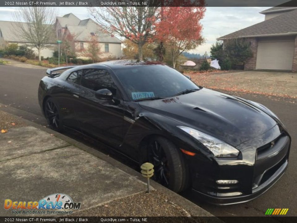 2012 Nissan GT-R Premium Jet Black / Black Photo #2