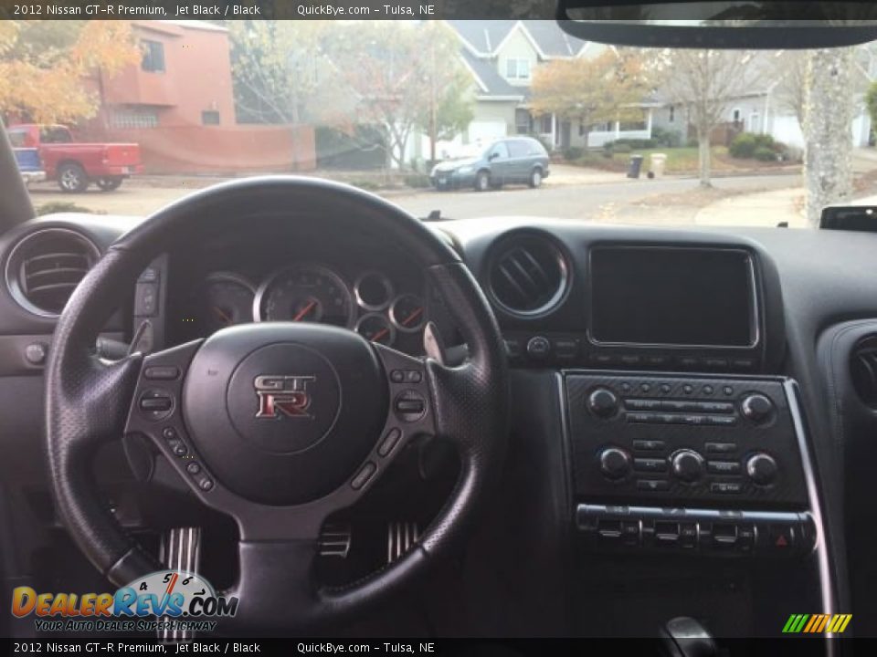 2012 Nissan GT-R Premium Jet Black / Black Photo #3
