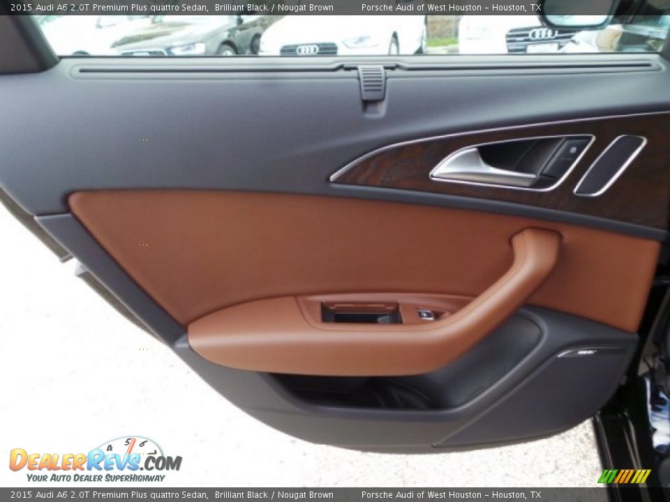 2015 Audi A6 2.0T Premium Plus quattro Sedan Brilliant Black / Nougat Brown Photo #27