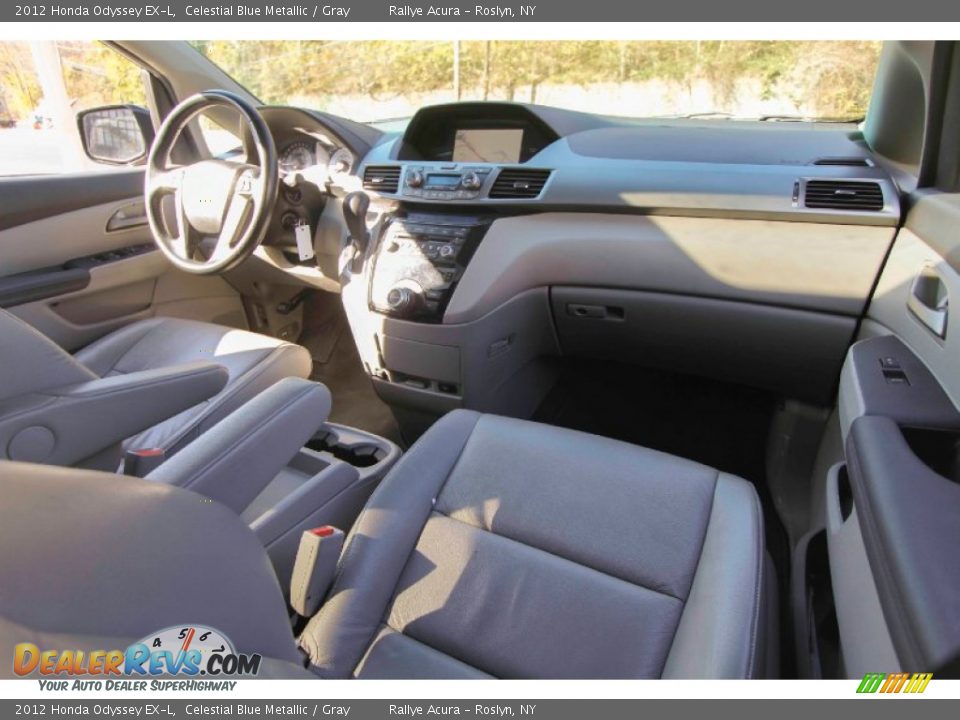 2012 Honda Odyssey EX-L Celestial Blue Metallic / Gray Photo #12