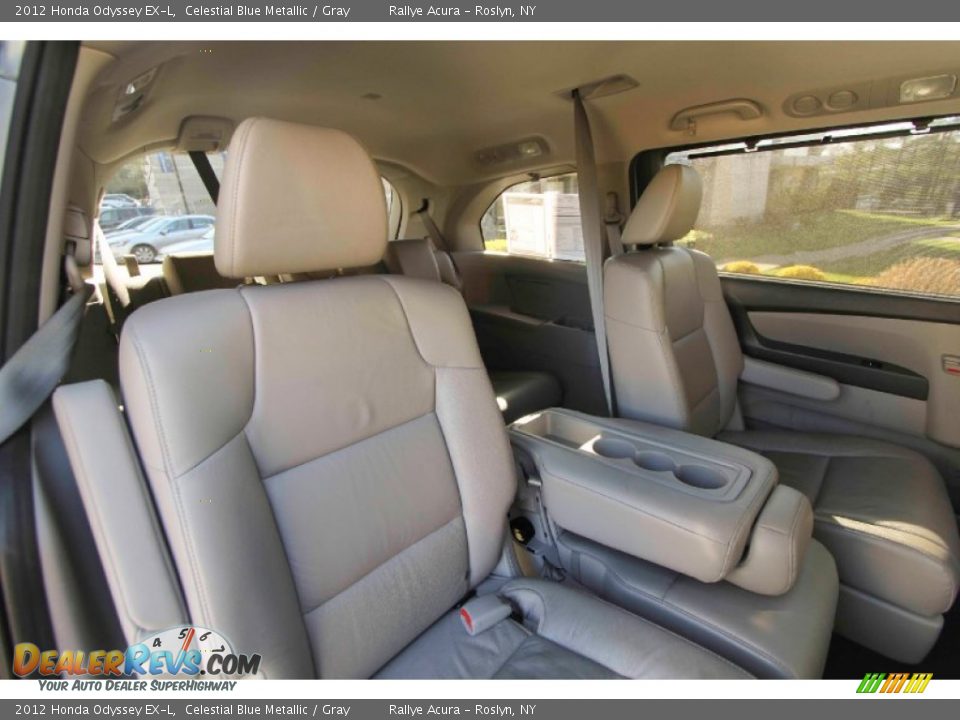 2012 Honda Odyssey EX-L Celestial Blue Metallic / Gray Photo #14