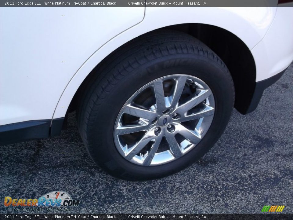 2011 Ford Edge SEL White Platinum Tri-Coat / Charcoal Black Photo #3