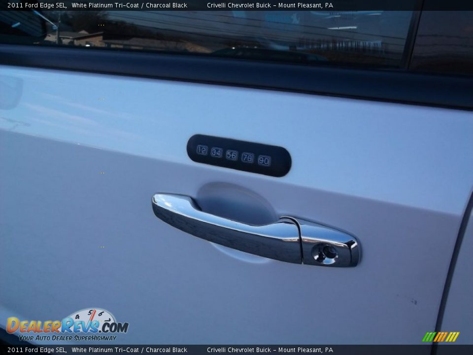 2011 Ford Edge SEL White Platinum Tri-Coat / Charcoal Black Photo #4