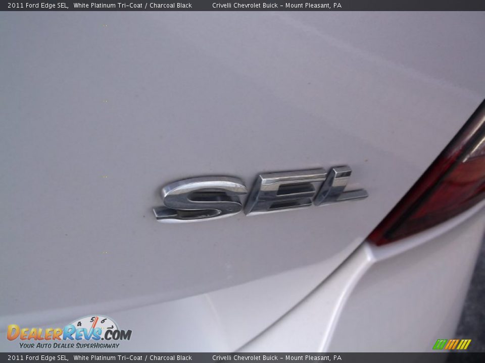2011 Ford Edge SEL White Platinum Tri-Coat / Charcoal Black Photo #10