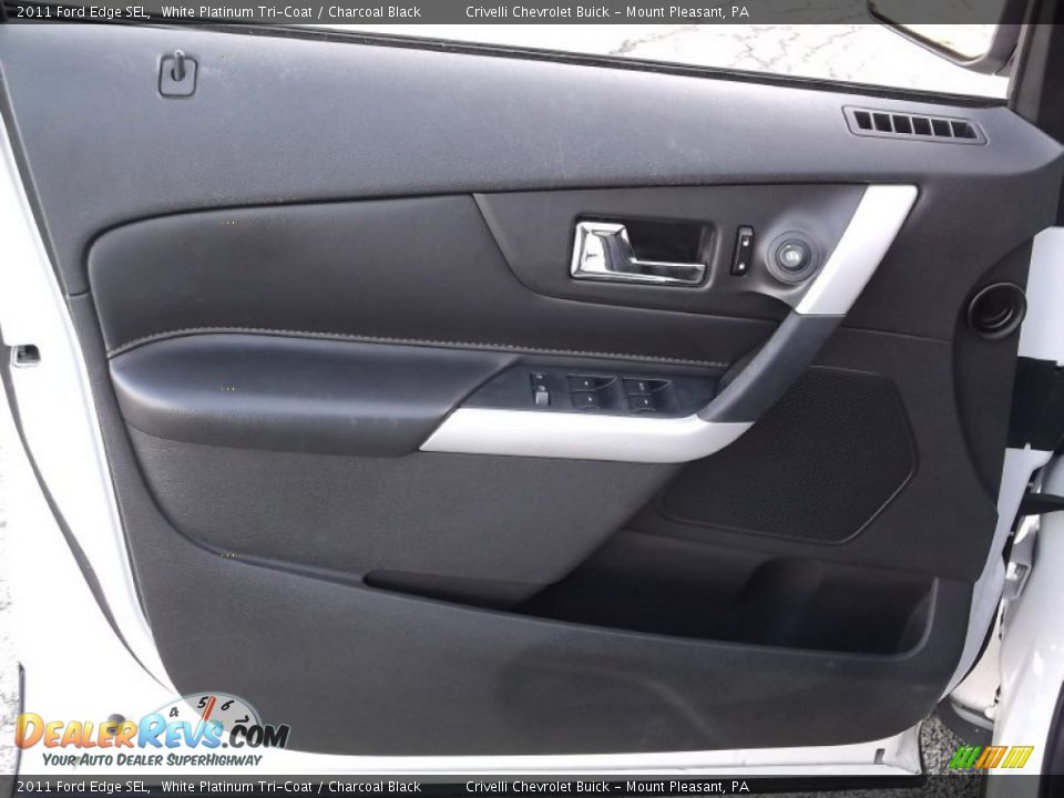 2011 Ford Edge SEL White Platinum Tri-Coat / Charcoal Black Photo #15
