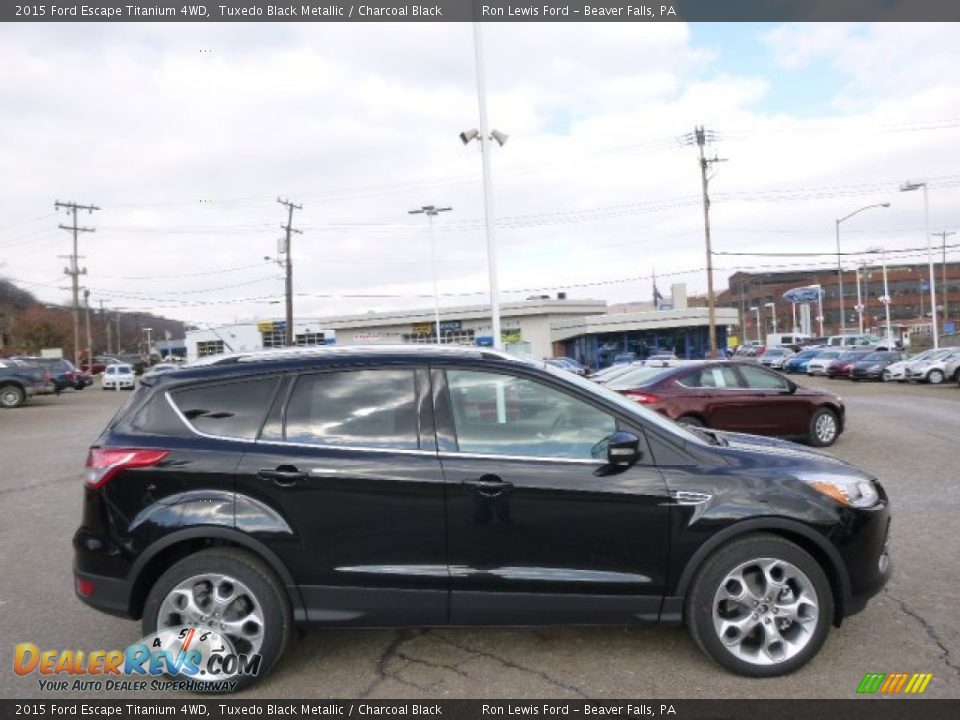 2015 Ford Escape Titanium 4WD Tuxedo Black Metallic / Charcoal Black Photo #1