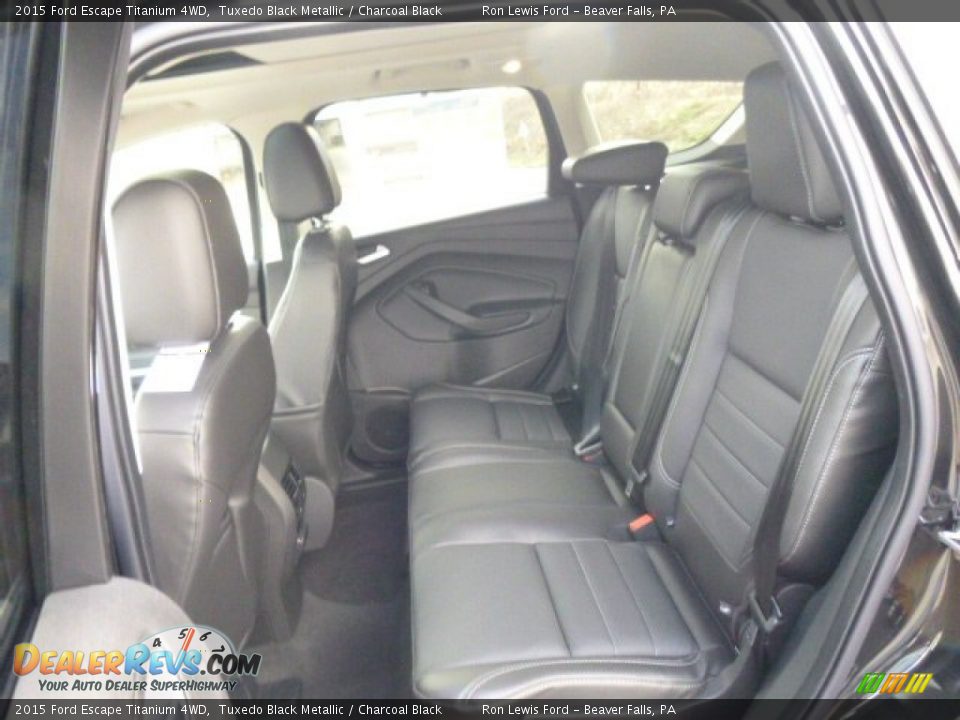 Rear Seat of 2015 Ford Escape Titanium 4WD Photo #12