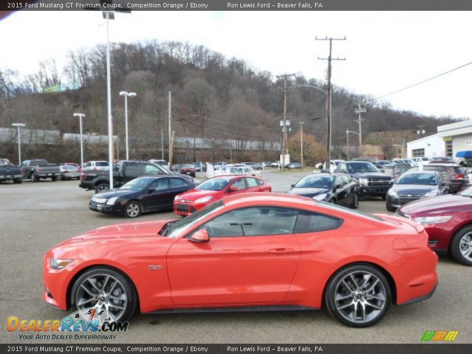 2015 Ford Mustang GT Premium Coupe Competition Orange / Ebony Photo #5
